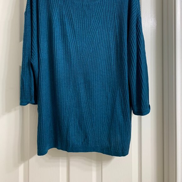 Ava & Viv Women's Teal Blue Sweater Size 2X - Picture 3 of 4